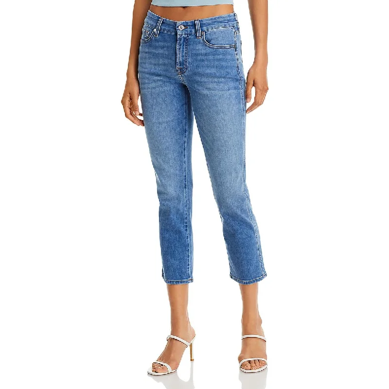 Personalized Wear 7 For All Mankind Womens Kimmie High-Rise Ankle Cropped Pants