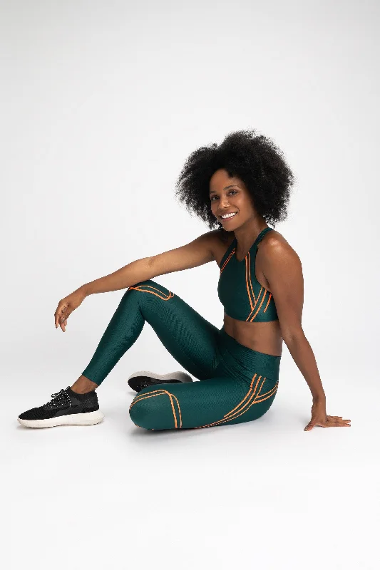 Lace Design Contour Leggings