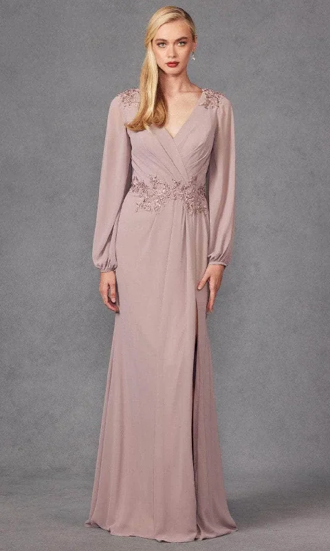 Versatile Items Juliet Dresses JTM16A - Embroidered Long Sleeve Prom Dress