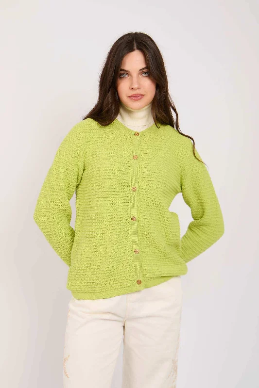 Versatile Wear Women Regular Fit Cardigan - Green