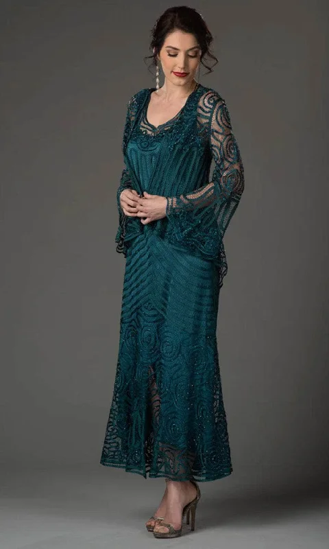 Casual And Comfortable Soulmates D7155 - Heart-Shaped Neckline Dress Jacket Evening Dress
