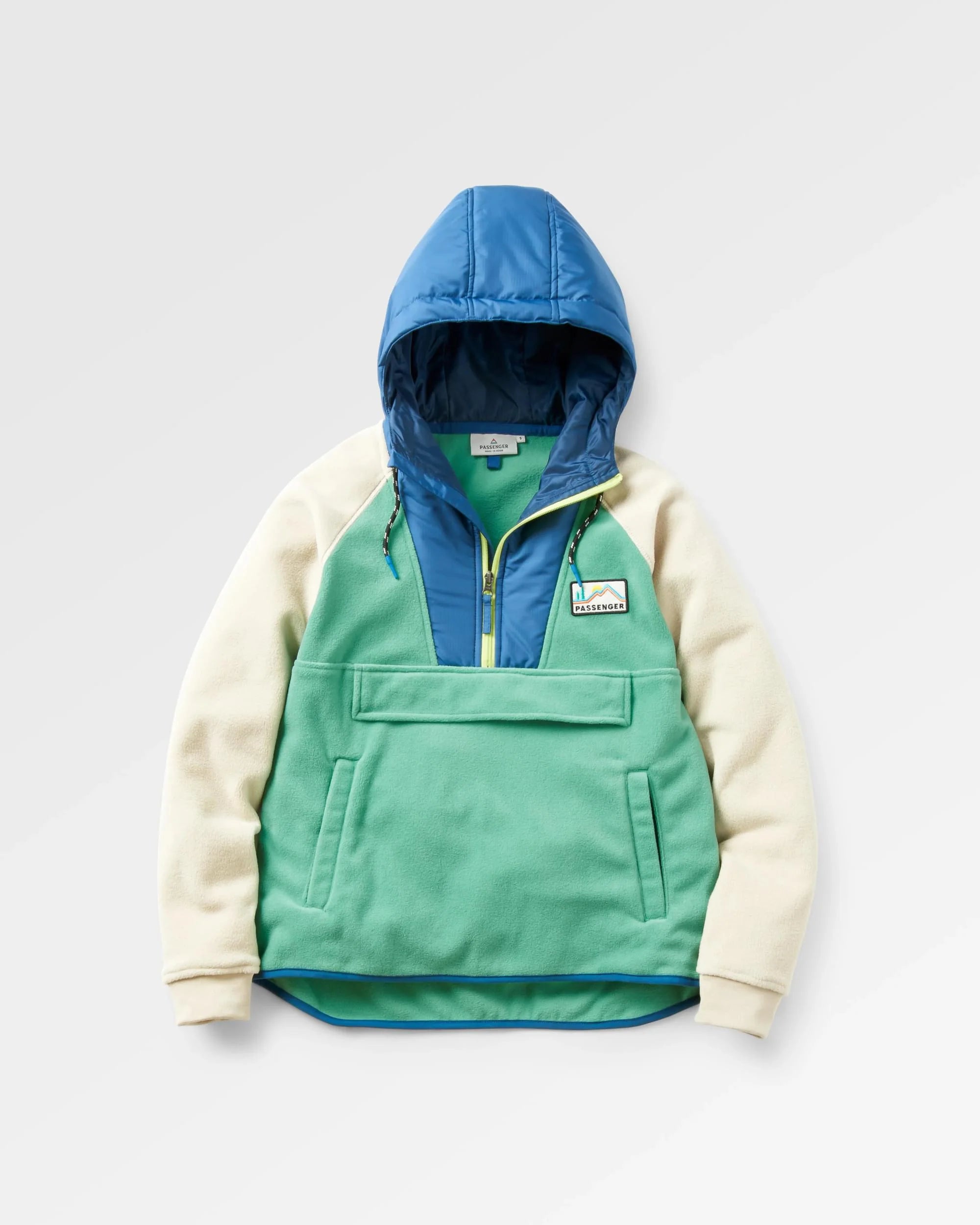 Sports Series Green&beige fleece hoodie uk 10