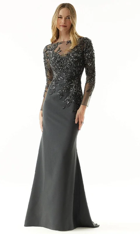 Luxury Temperament MGNY by Mori Lee 73007 - Beaded Metallic Evening Dress