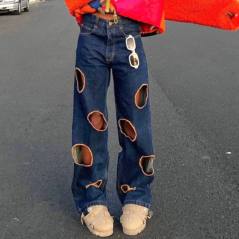 Relaxed Wear Fashion Juniors Clothing Casual Low Waist Ripped Straight Women'S Wholesale Jeans Relaxed Wear Fashion Juniors Clothing Casual Low Waist Ripped Straight Women'S Wholesale Jeans