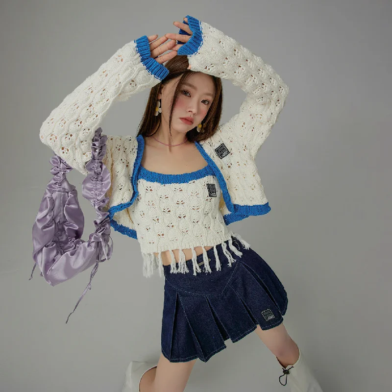 Unique Fashion Positive Spark Knit Cardigan