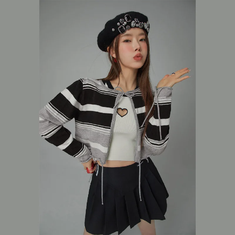 Fashion Expert Striped Knit Cardigan