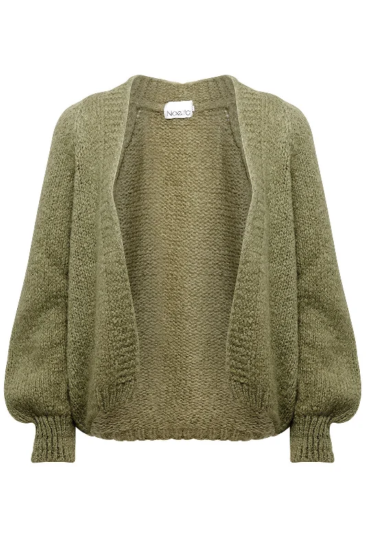 Floral Prints Noella - Fora Knit Cardigan - Army