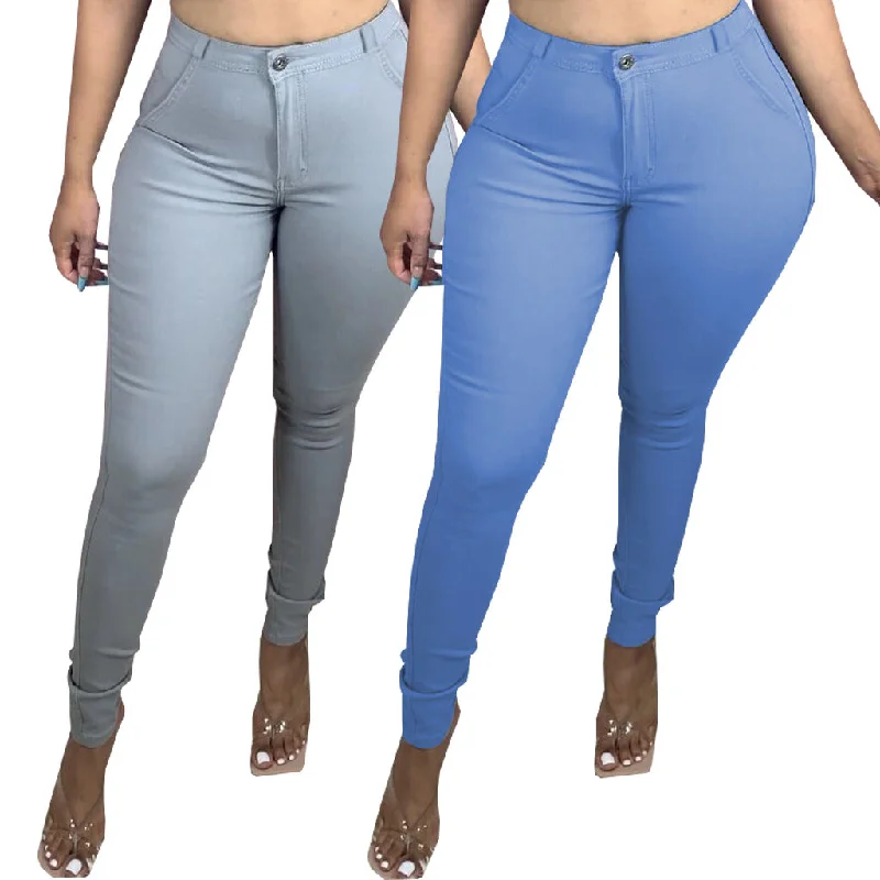 Classic Series D2637 Wholesale Women High Waist Jeans Pant Skinny Jeans Slim Ropa Stretchy De Mujer Jeans For Women Classic Series D2637 Wholesale Women High Waist Jeans Pant Skinny Jeans Slim Ropa Stretchy De Mujer Jeans For Women