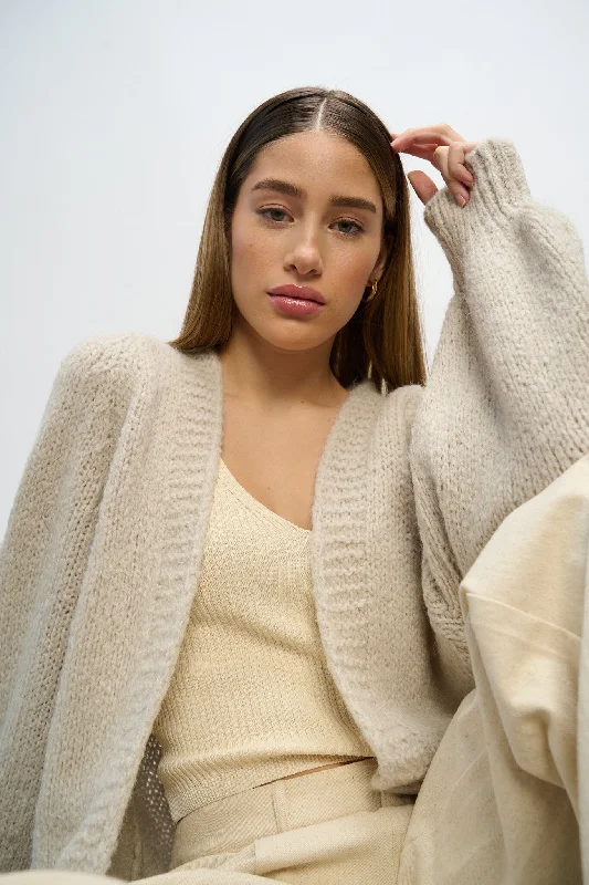 Sports Trend Noella - Fora Knit Cardigan - Sand