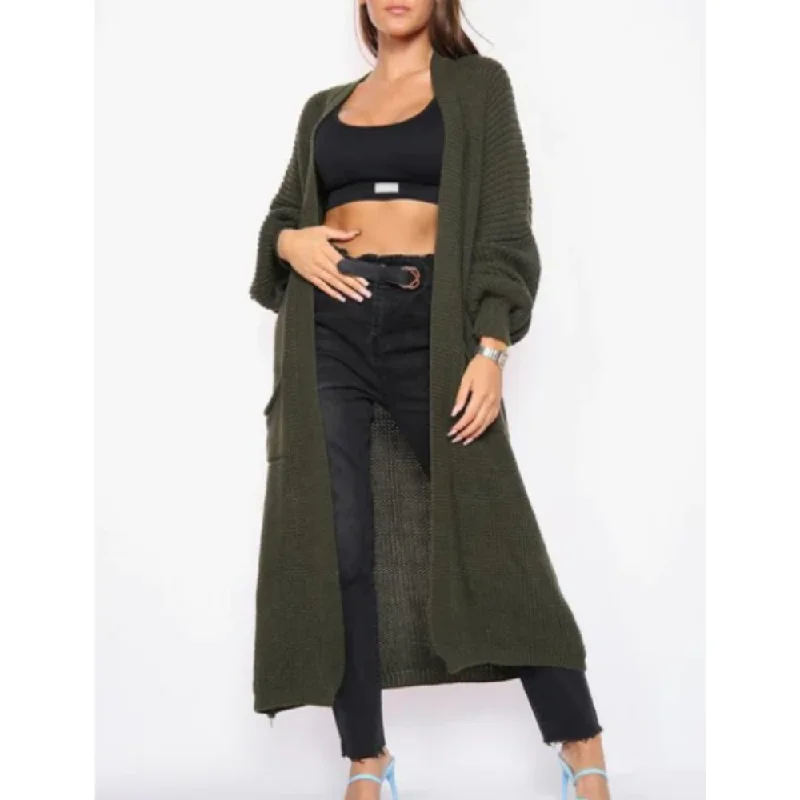 Everyday Style MRK Luxe Khloe Balloon Sleeve Maxi Cardigan