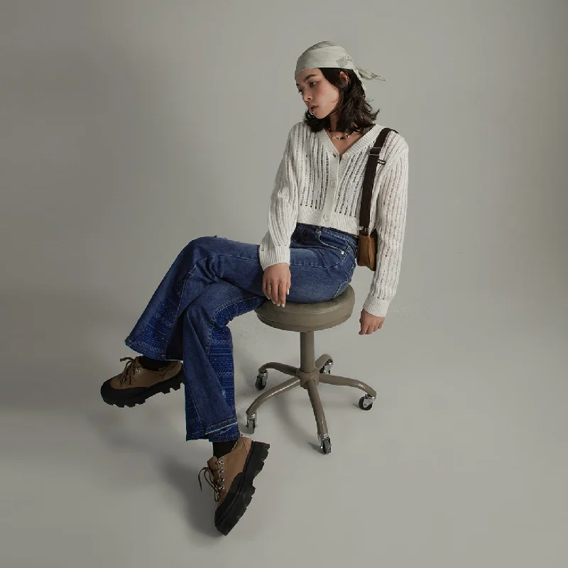 Sweet Breath Open Knit V-Neck Cropped Cardigan