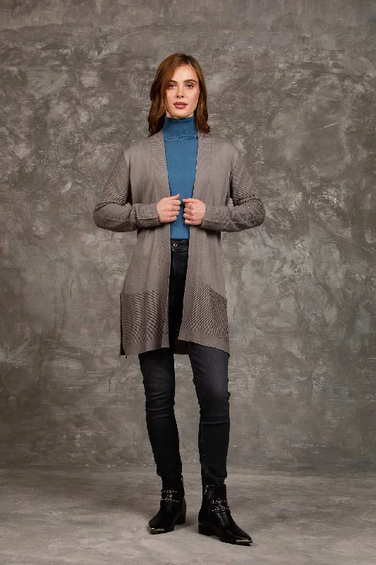 Fashionable Ease Women Regular Fit Cardigan - Grey