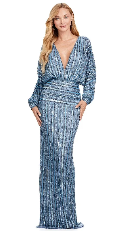 Fun and cute Ashley Lauren 11490 - Dolman Sleeve Column Prom Gown