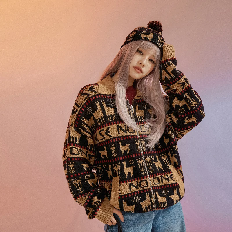 Classic Choice Vintage Loose Fit Knit Cardigan