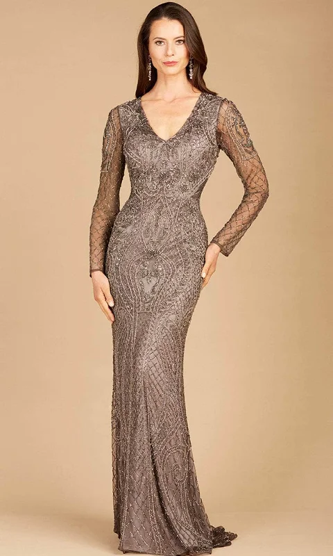Luxury and fashionable Lara Dresses 29615 - Long Sheer Sleeved Evening Gown