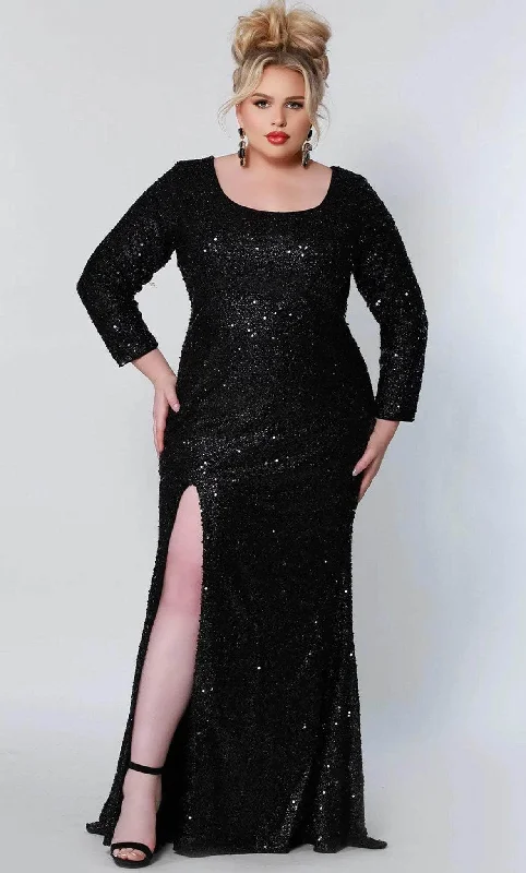 Warm Winter Series Sydney's Closet - SC7320 Scoop Sequin Evening Dress