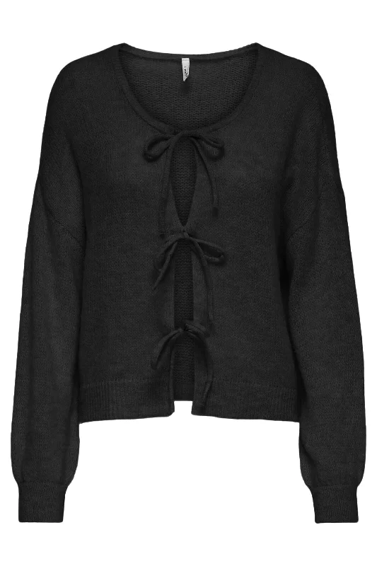 Fashion Style Only - Onlmuline Ls String Cardigan Knt - 4815593 Black