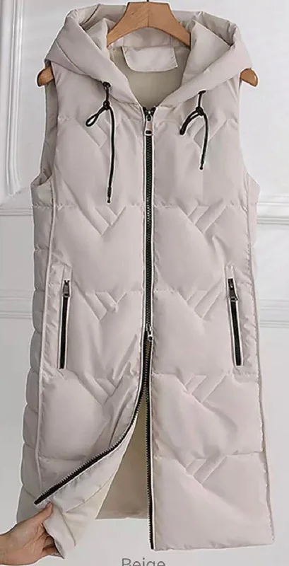Soft Fabrics 2 Way Zipper Puffer Vest