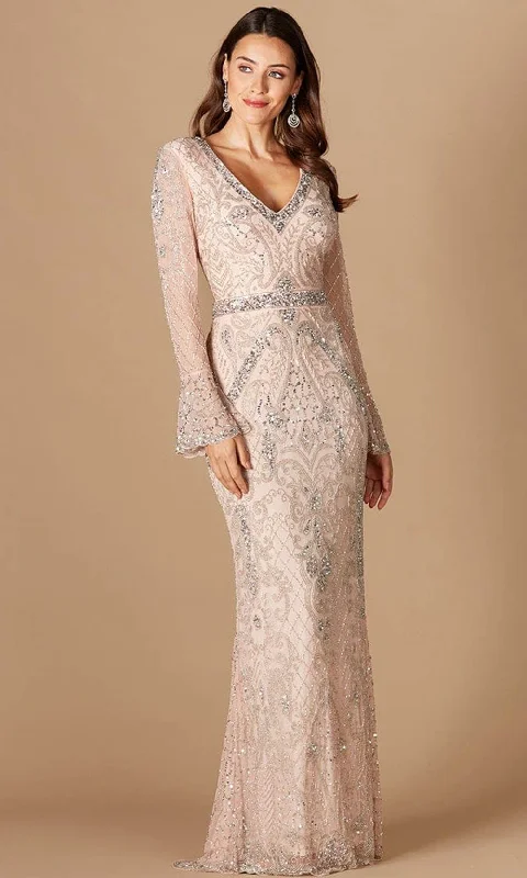 Sweet Style Lara Dresses 29358 - Fully Sequined Long Sheer Sleeves Formal Gown