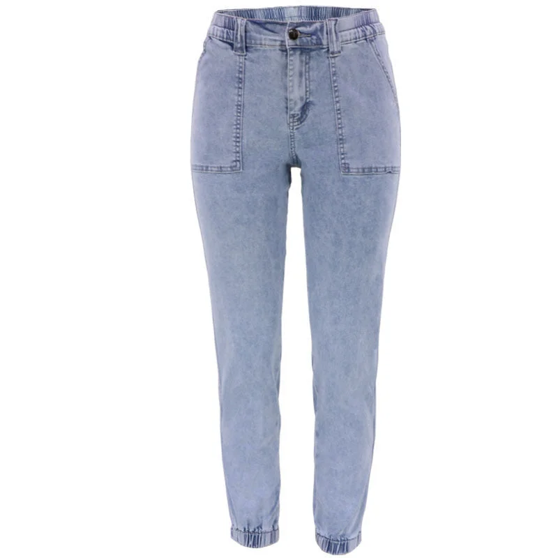 Soft Comfort Slim Solid Wholesale Women Harem Jeans