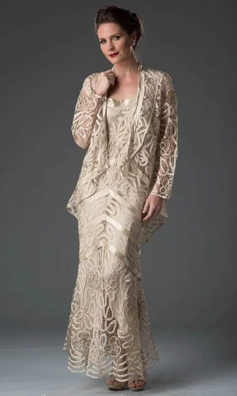 Modern City Soulmates D7069 - Hand Crochet Dress And Jacket D7069