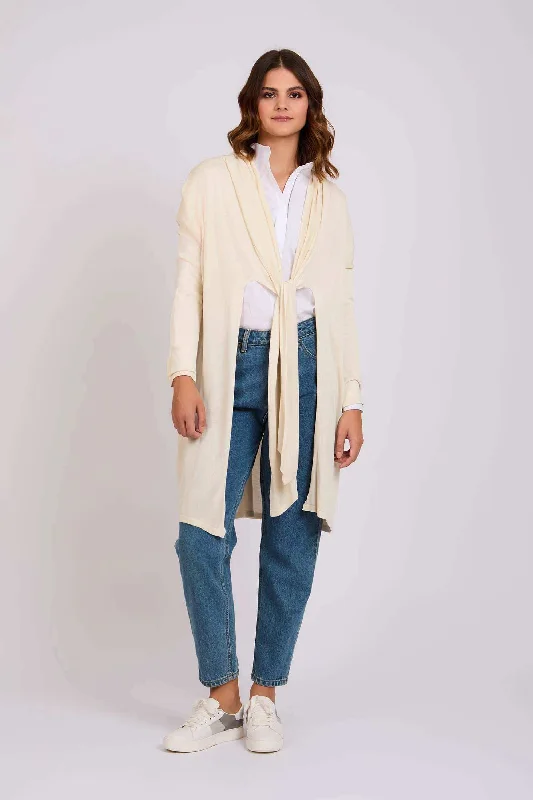 Weekend Style Women Regular Fit Cardigan - Off White