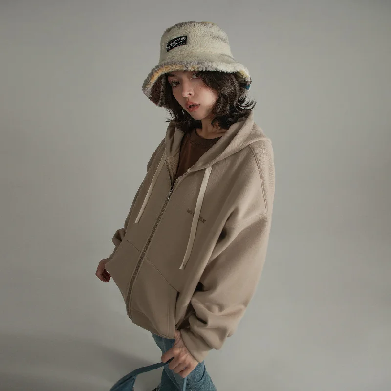 Advanced Design Premium Boyfriend Zip-Up Hoodie Cardigan