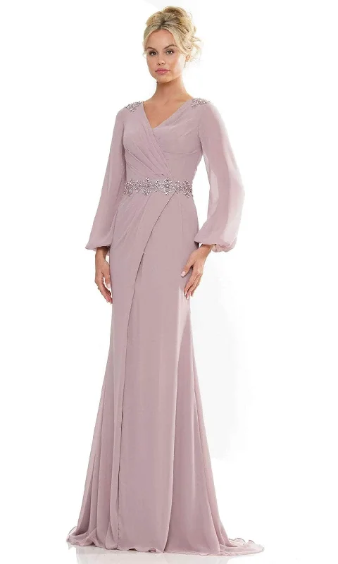 Classic Style Marsoni by Colors MV1273 - Bishop Sleeve Evening Dress