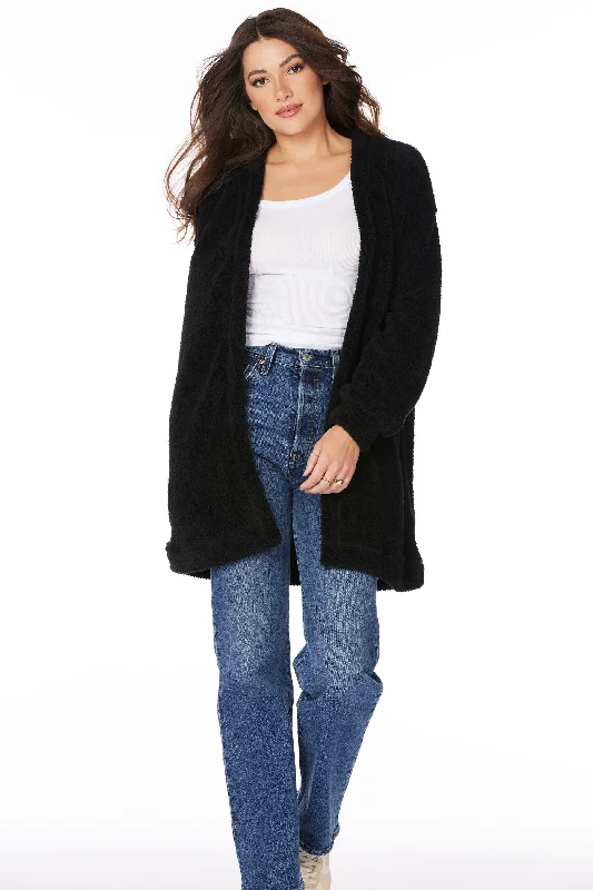 Boutique style Bobi Long Fuzzy Cardigan