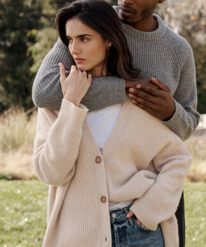Elegant And Noble Cashmere Cocoon Cardigan