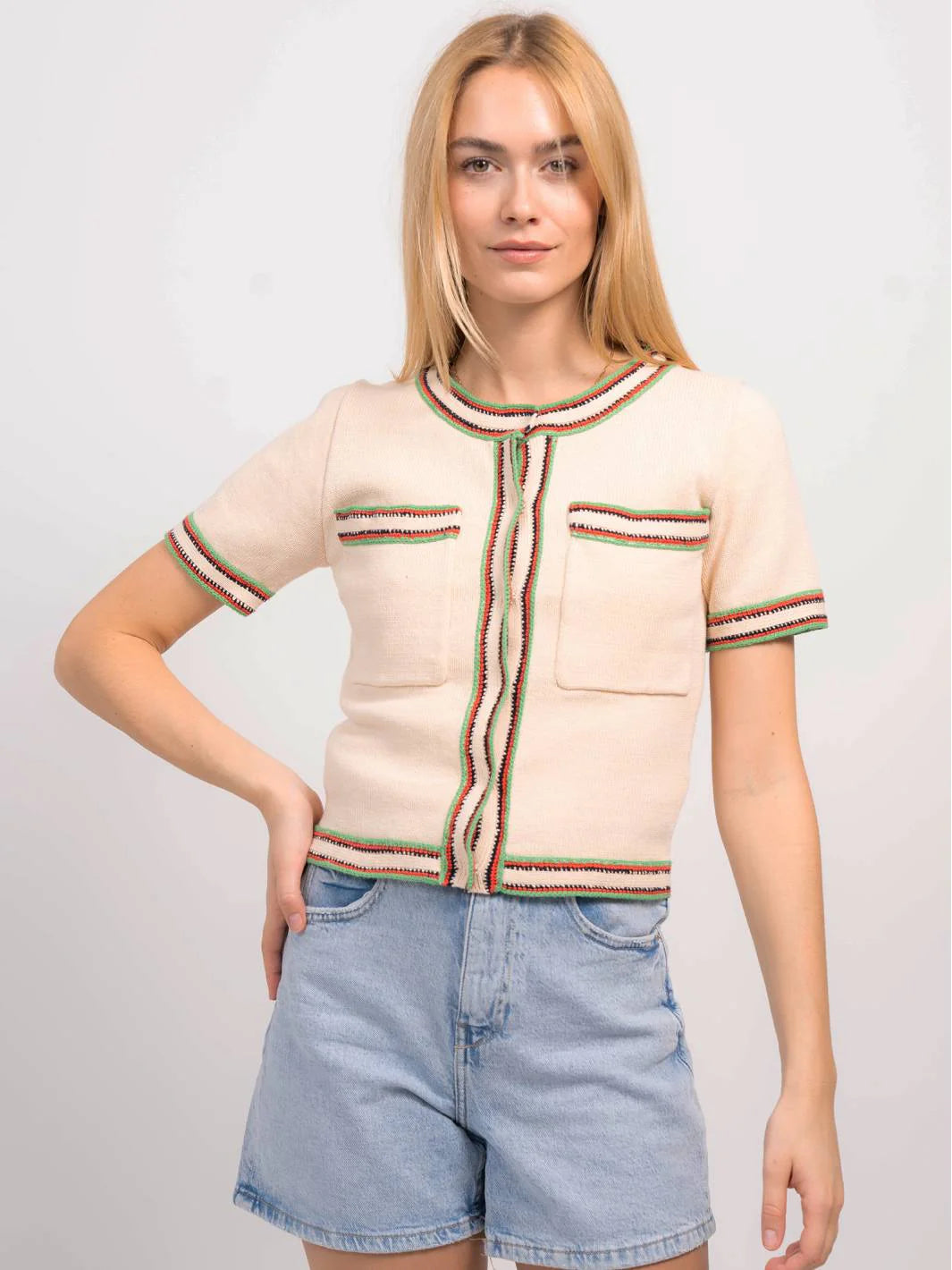 Comfortable Design CPW July Short Sleeve Cardigan