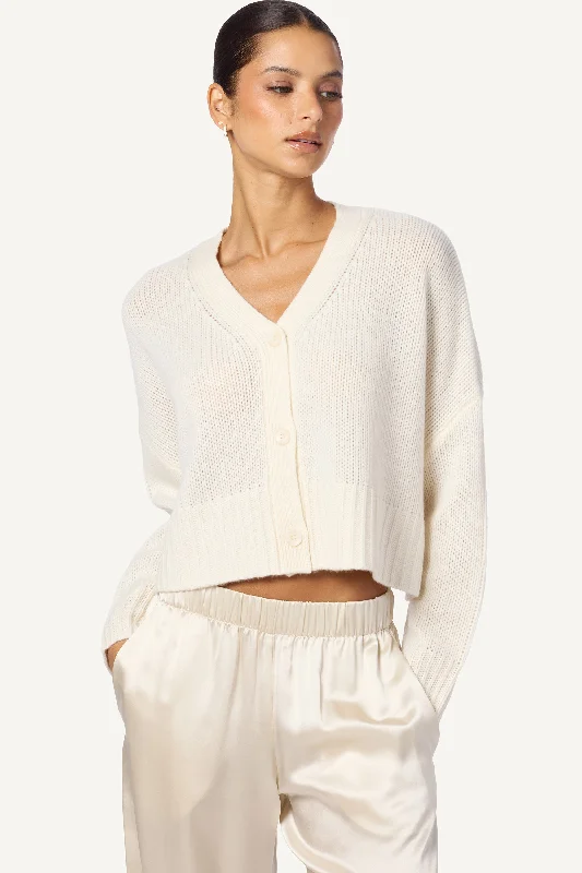 Celebrity Style ELLIOT CASHMERE CARDIGAN | GARDENIA
