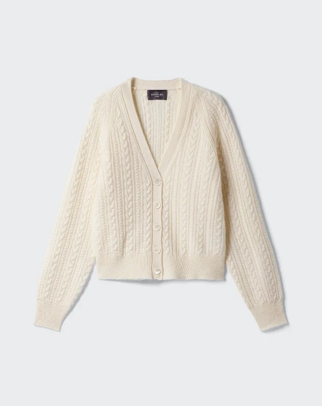 Sports fitness shoes Cable cardigan