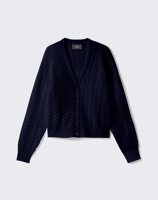Independent design Cable cardigan