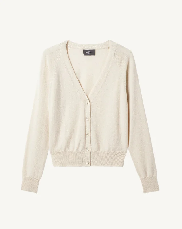 Layered Style Raglan-sleeved cardigan