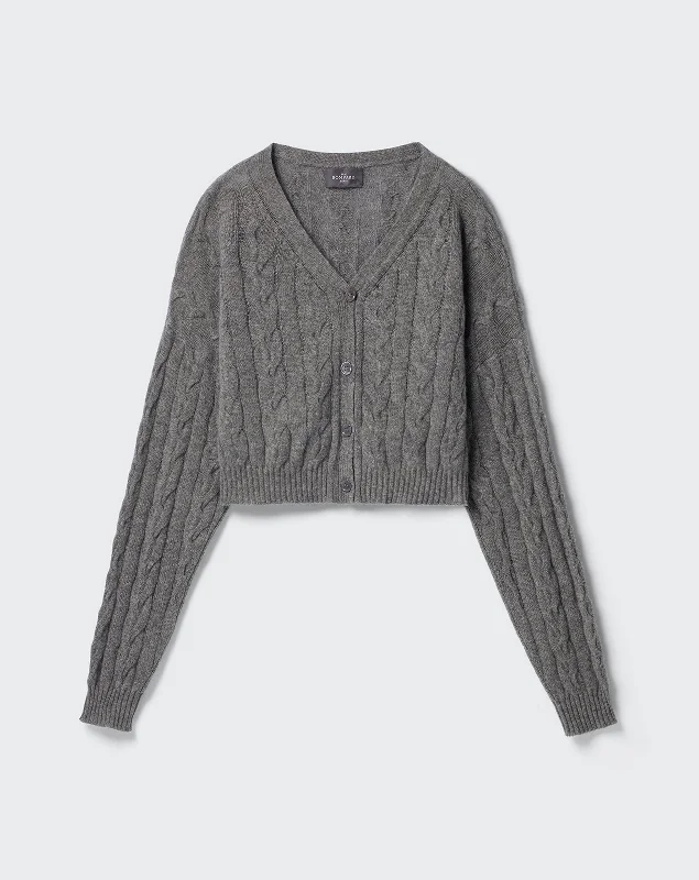 Sports Functional Style Cable oversized cardigan
