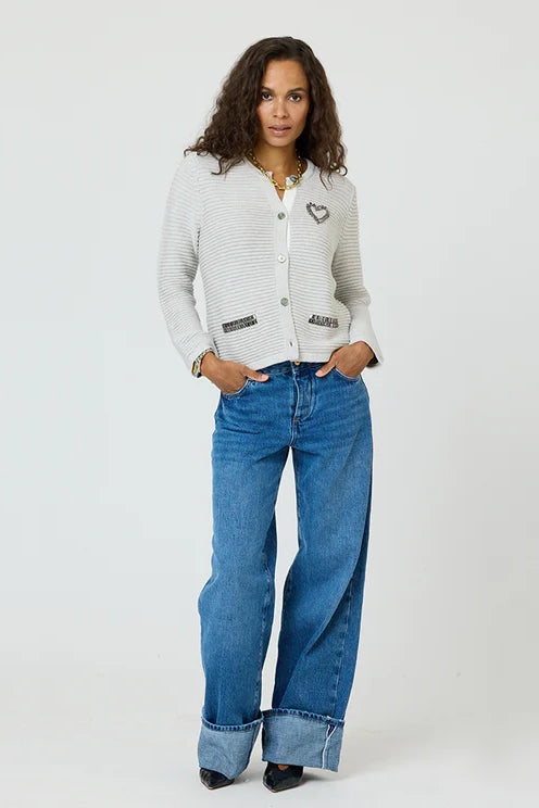 Sports suit style Kerri Rosenthal Gemma Cardigan