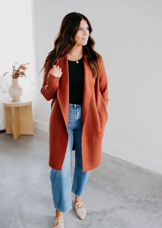 Wearable At Home Or Out Landon Collared Longline Cardigan