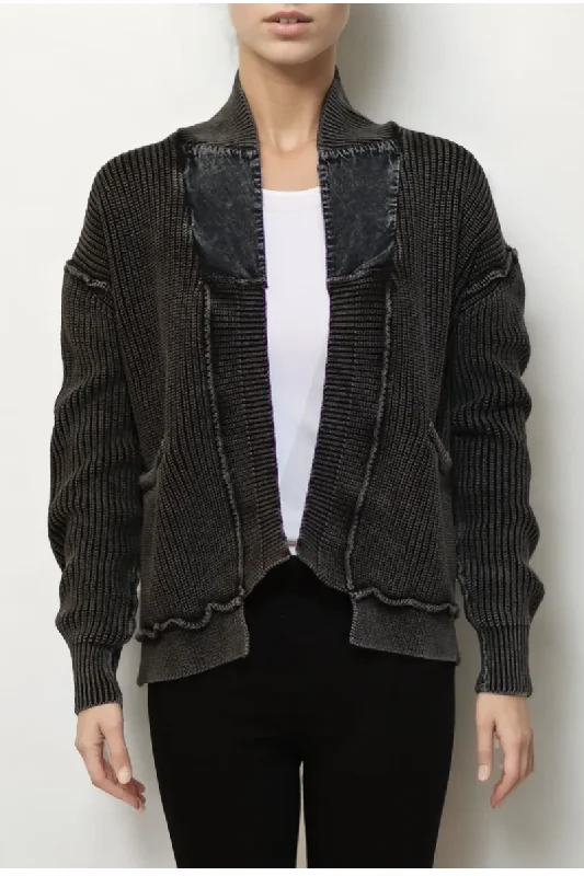 Comfortable down Lonnys Stonewashed Shaker Cardigan