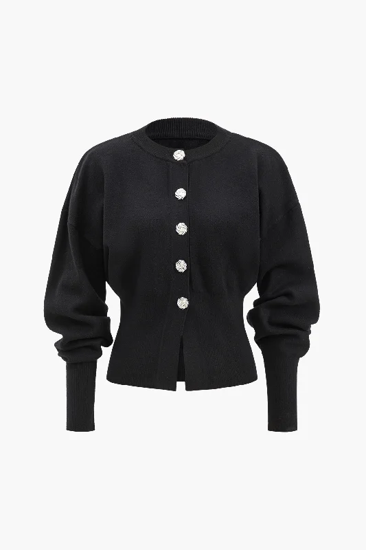Cozy Fit Sweater Button Cardigan