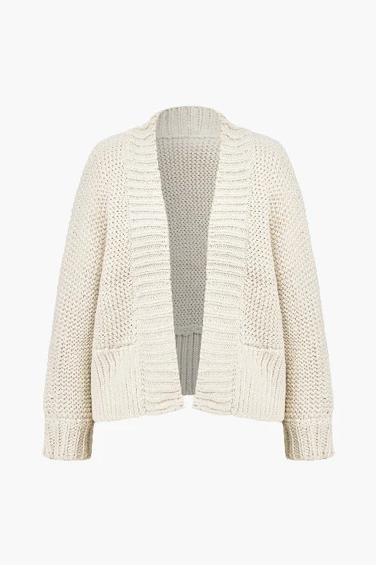 Effortless Style Basic Solid Sweater Cardigan