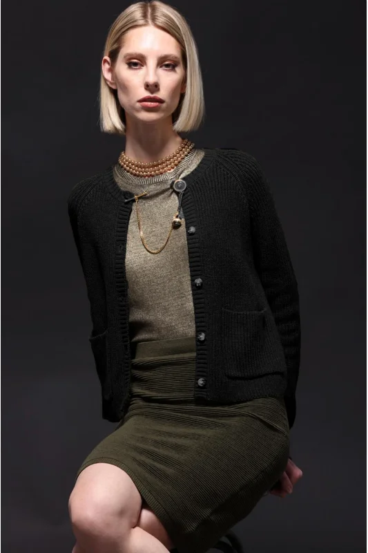 Classic Series Minnie Rose Shaker Crew Cardigan