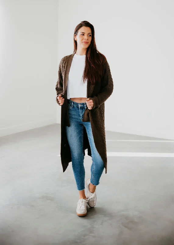 Noble Temperament Nellie Cable Knit Cardigan