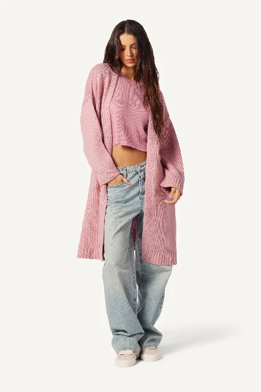 Party Wear PERRY OPEN FRONT CASHMERE CARDIGAN | LOLA