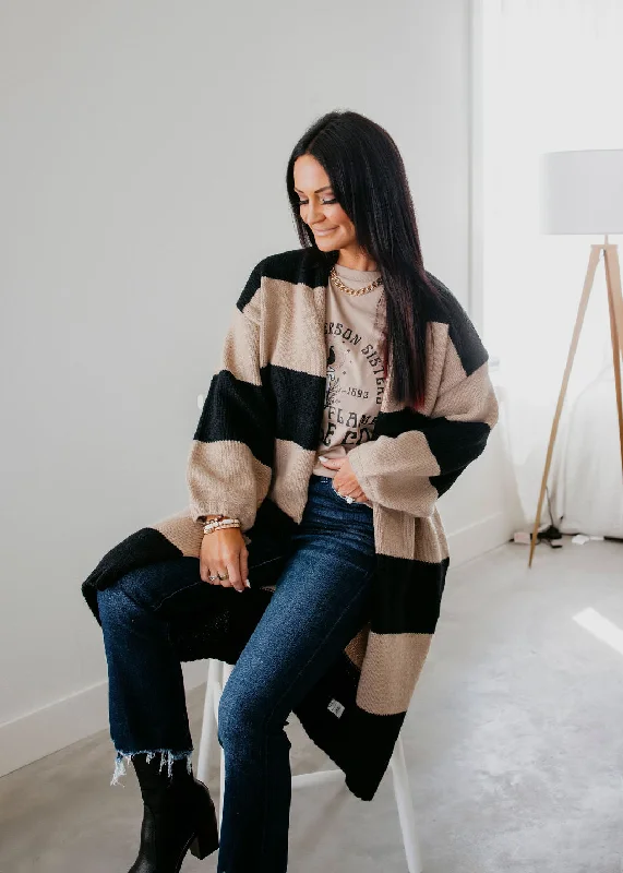 Denim Design Hannah Striped Duster Cardigan