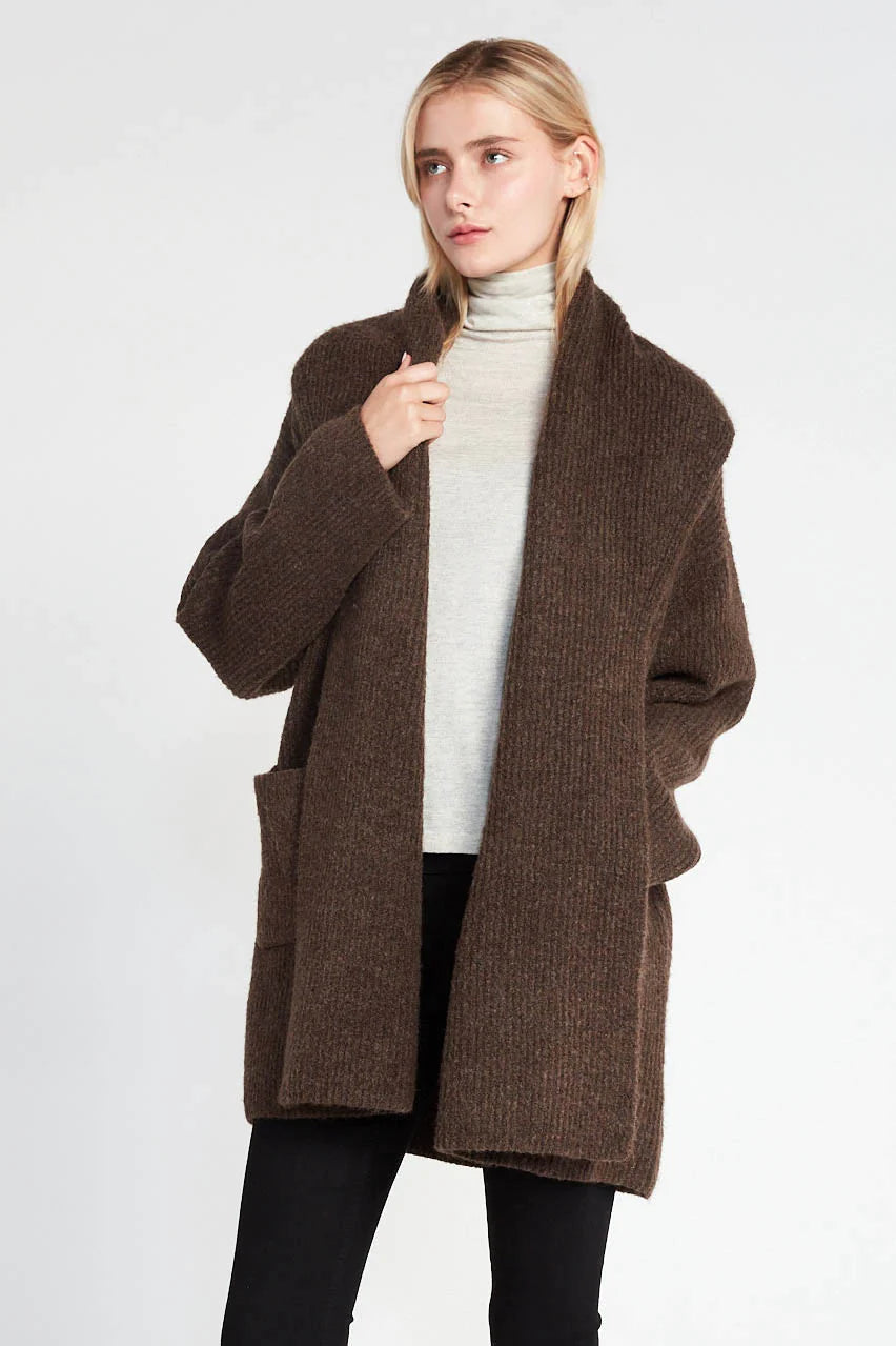 Sports Fitness Wear Shawl Collar Cardigan