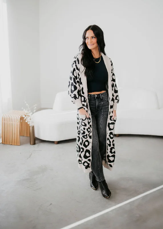 Classic Series Smitten Duster Leopard Cardigan