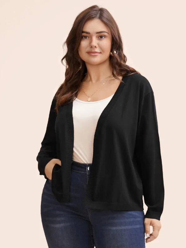 Elegant Wear Soft Yarn Waist-Defining Cardigan