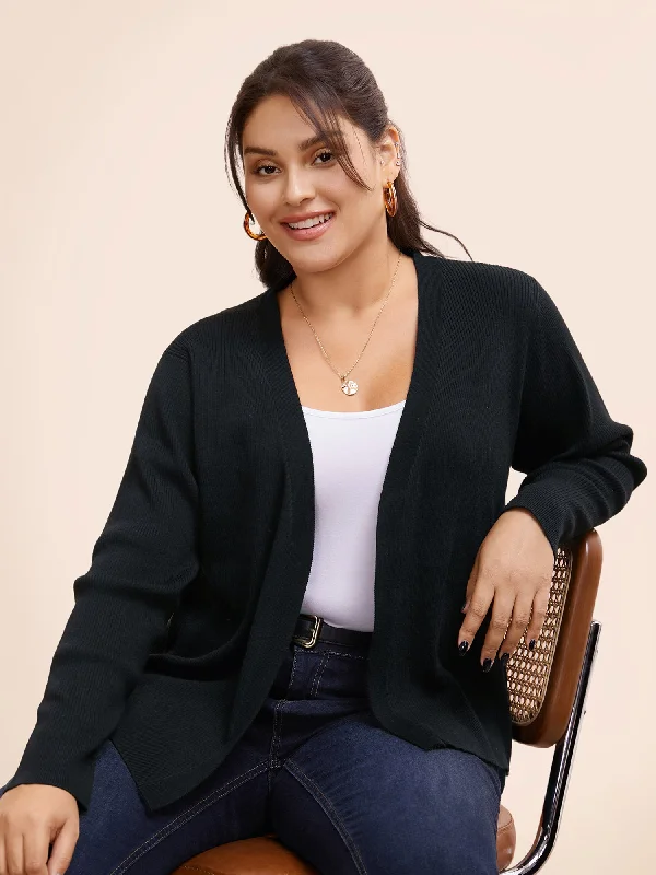 Fashionable and casual Supersoft Essentials Solid Texture Cardigan