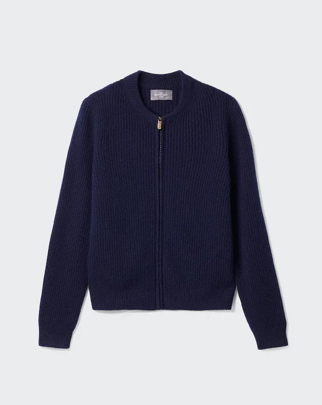 Literary Style Ribbed teddy jacket